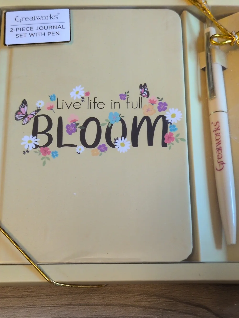 'Live Life in Full Bloom' Journal Set with Pen